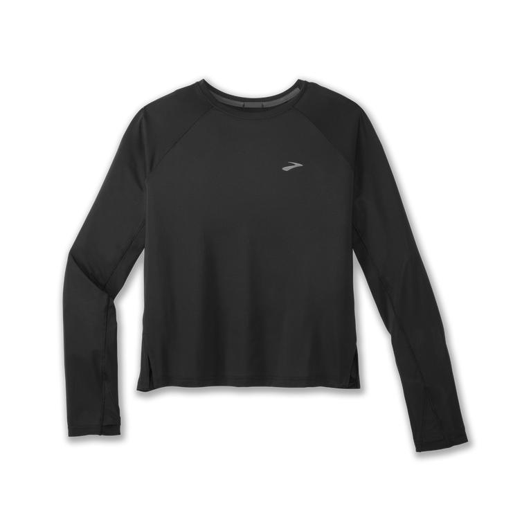 Brooks Sprint Free Breathable Women's Long Sleeve Running Shirt - Black (19780-GMHO)